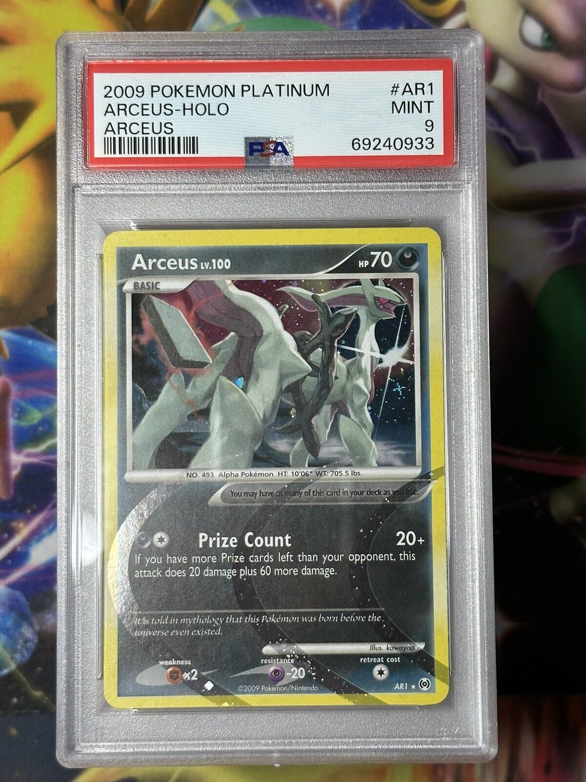 PSA 8 Arceus #AR1 Holo Platinum Arceus Pokemon Card 2009