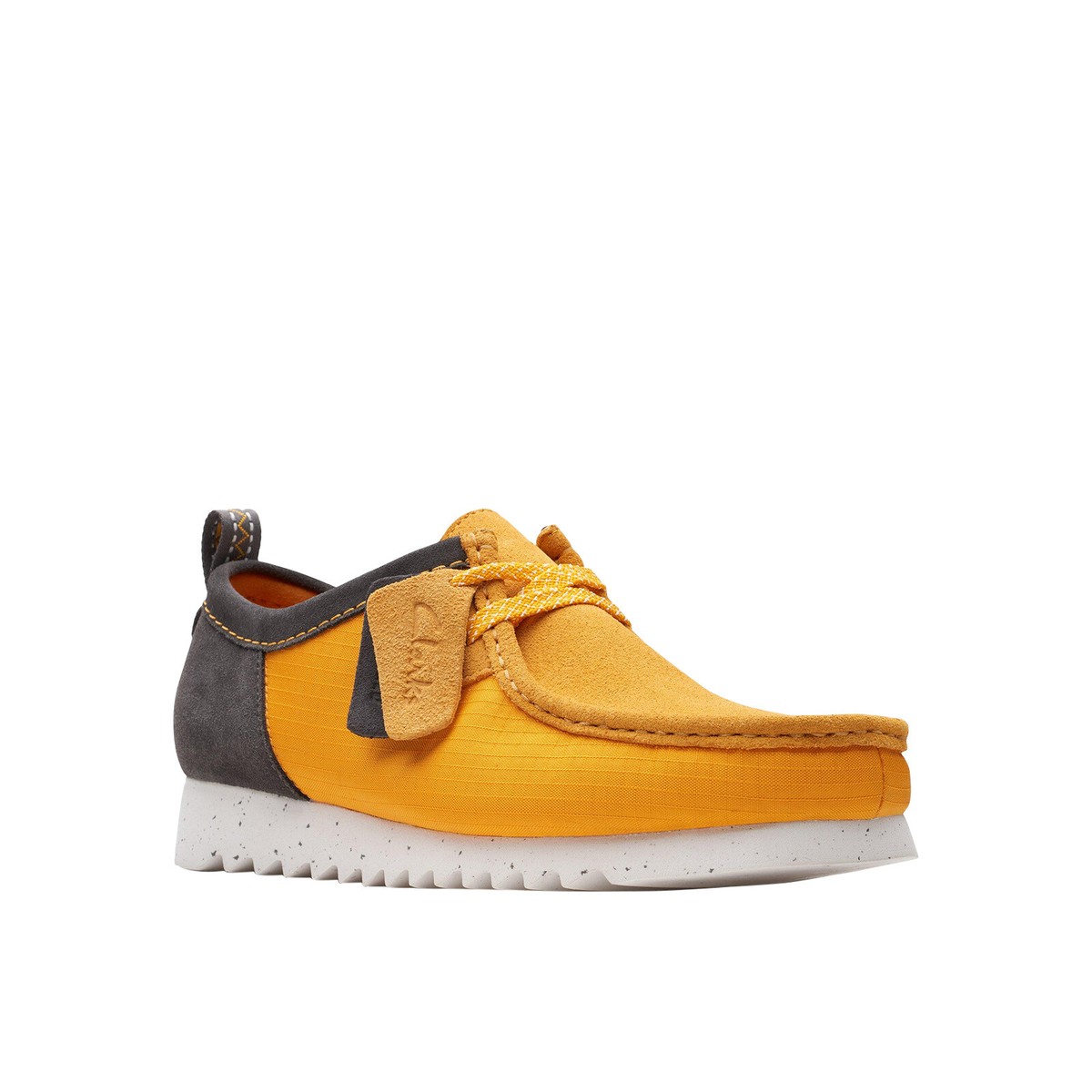 靴 Clarks Wallabee 23.0 Clarks Wallabee FTRE LO 26176228 Mens Orange Leather Oxfords