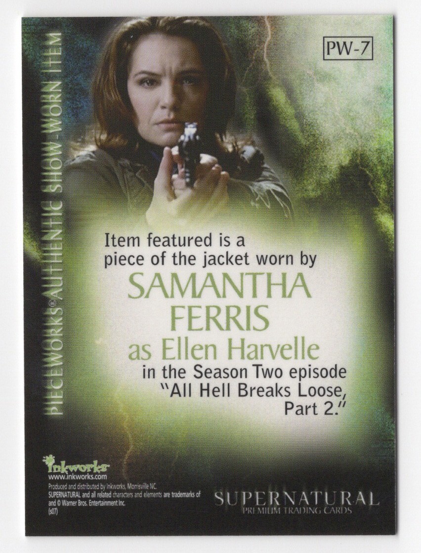 Samantha Ferris Ellen Harvelle SUPERNATURAL Pieceworks Season 2