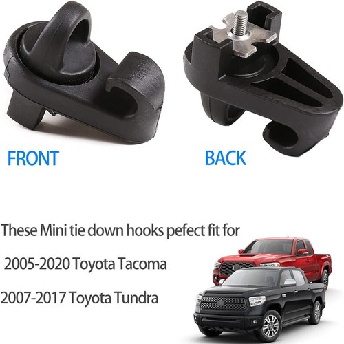 4pcs For 07-23 Tacoma Tundra PT278-35075 Pair Truck Bed Tie Down Hooks Deck Rail - Picture 4 of 8