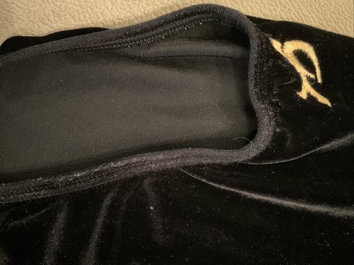 GK Velour Trikot schwarz glänzend Mädchen Gymnastik - Bild 3 von 4