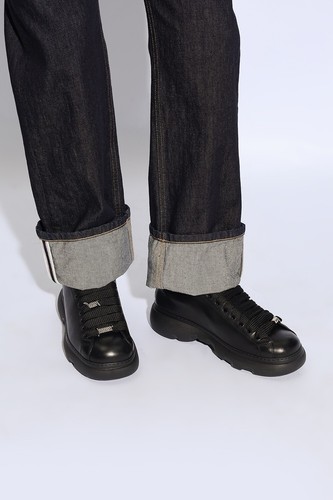 NIB BURBERRY RANGER BLACK LEATHER LACE UP HIKING BOOTS US 11 44 ITALY $990 - Picture 6 of 14