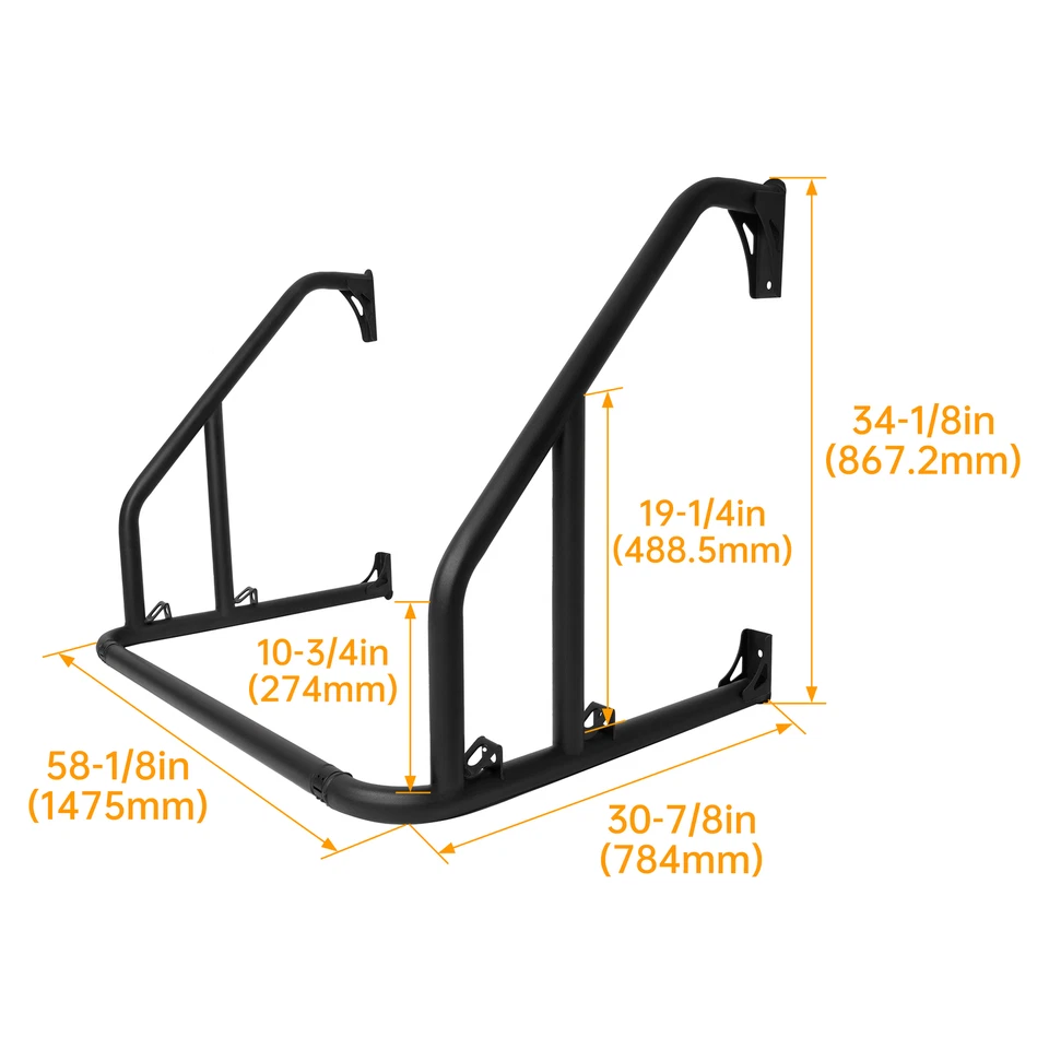 Roll Cage Sport Accessory Bar For Polaris Ranger XP 570 / 900 2013+ 16 17 20 - Image 2 of 4