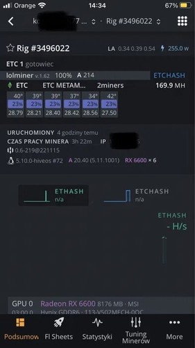 Crypto Rechner | Mining Farm | Altcoin GKoparka do kryptowalut 6rx6600 ETC, RVN - Zdjęcie 2 z 5