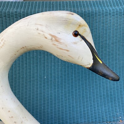 Stoney Point Signed Numbered 1985 Leonard Hornick Jr Wood Swan