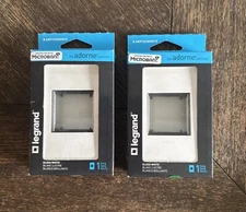 Legrand Adorne Wall Plate AWP1G2WHW10 One Gang Gloss White Finish (x2) BRAND NEW