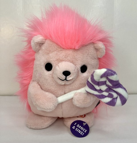 hallmark sweet treat hedgehog singing stuffed animal with motion