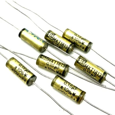 6 x ERO Roederstein Axiale MKT1813 0,15uF/400V - Audio Grade - NOS - Bild 1 von 2
