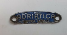 Patacchino in metallo  per sella bici bici epoca marcato ADRIATICA
