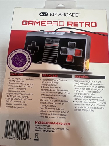 My Arcade GamePad Retro- Classic Wired Controller for the SNES & NES Classic ... - Picture 4 of 7