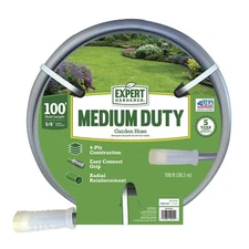 Expert Gardener 100 foot Medium Duty Garden Hose Gray , Heavy Duty Garden Hose-