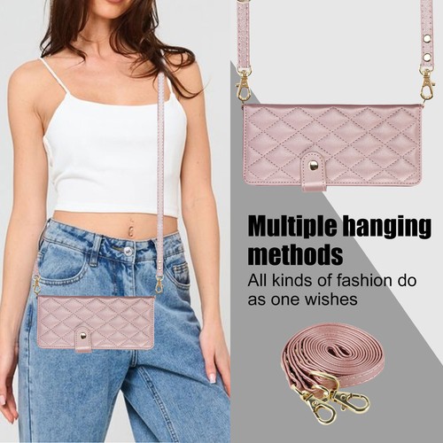 Luxury Grid Leather Wallet Handy Pen Holder Case Cover For Samsung Z Fold Phone - Picture 49 of 62