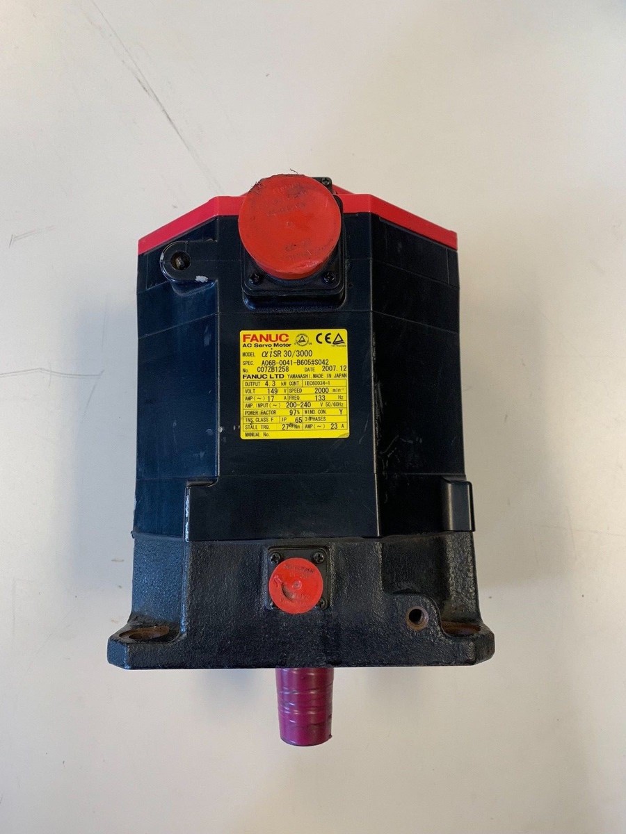 FANUC AC SERVO MOTOR AISR 30/3000 A06B-0041-B605#S042 | eBay