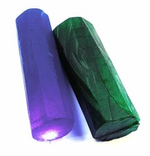630-730 Ct EGL Certified Natural Emerald, Sapphire Pair Rough Slice Gemstone AUR