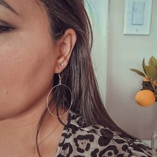 Thin Gold Classic Hoops Gold Filled Large Light Weight Hoop Earrings earrings