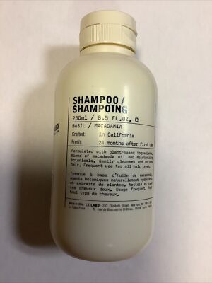 Le Labo ~ BASIL / MACADAMIA ~ Shampoo~8.5 fl oz / 250 mL ~New