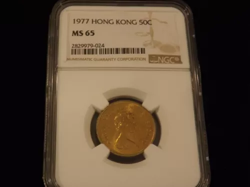 1977  50 C            Hong Kong     NGC MS 65