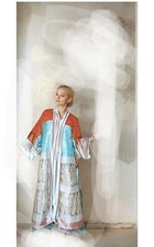 New Handmade Bespoke Kimono Jacket One Size Free Size Pure Silk Coat