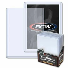 25 BCW 3X4 Toploaders PREMIUM 20pt Point. 1 Pack of 25 for Standard Sized Cards 