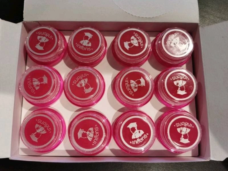 24 x Bálsamo Labial Tailandés Cera de Abeja Hidratante Brillo Cuidado Labial Natural Herbal Vitamina E Foto 4 de 4