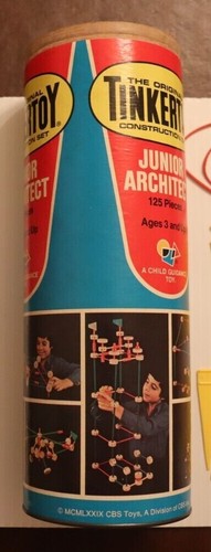 TINKERTOY JUNIOR ARCHITECT SET, 1979 - COMPLETE WITH BOOKLET - GREAT CONDITION ! - Picture 3 of 12