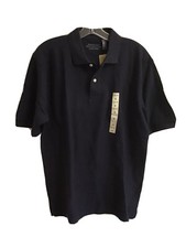 Cherokee Washed Polo Tshirt Sz M Mens Short Sleeve Blue Color Cotton