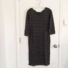 The Limited green stripe wool blend midi sweater dress. Light and warm. New