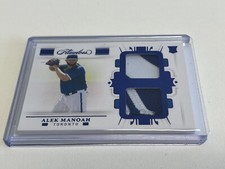 2021 Panini Flawless Baseball Dual Jersey Patch Sapphire Alek Manoah SP 01/15