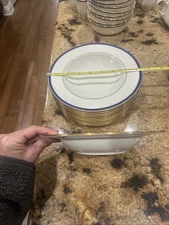 PAIR of Lennox Urban Twilight Rimmed 8 Inch Soup  Bowls