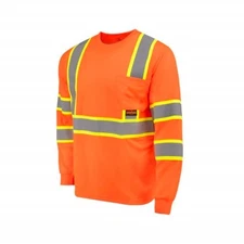 Radians ST41-3POS-L High Visibility/T-Shirts Hi-Vis Orange - Size L 1EA