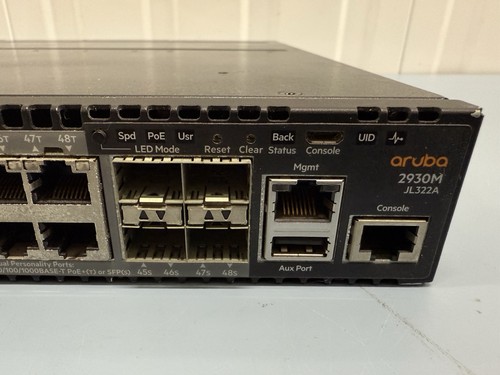 HPE Aruba 2930M 48G PoE+ 1-Slot Netzwerk Switch JL322A (965932-2) (beschädigt) - Bild 3 von 8