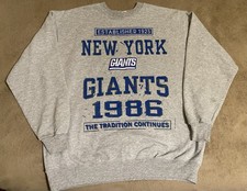 vintage new york giants sweatshirt xl Champions 1986 90s Made In Usa Super Bowl