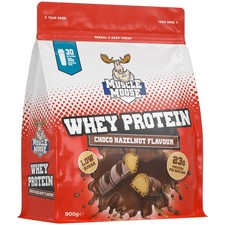 MUSCLE MOOSE WHEY PROTEIN HI PROTEIN LOW SUGAR 900G CHOCO HAZELNUT 30 SERVINGS 26.67 per kilo