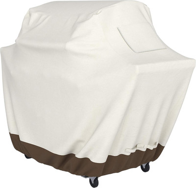 Amazon Basics Grillabdeckung, Gurte Mit Click-Verschluss, Gr. L, Beige+ Hellbrau