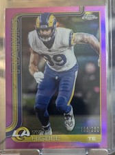 2025 Topps Chrome Tyler Higbee Pink Refractor /250 Los Angeles Rams #172