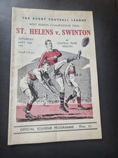 West Region Championship Final: St Helens v Swinton 1964 @ Wigan (RB)~F/P