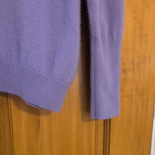 Sundance Zadie V-Neck Cashmere Sweater Sz XXL Periwinkle lilac lavender capsule - Picture 4 of 8