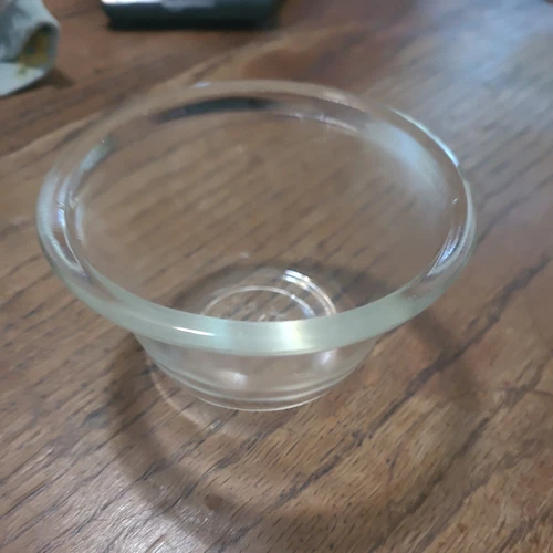 Vintage PYREX Joblimg Purser Clearv# 414  Clear Rimmed Bowl RARE