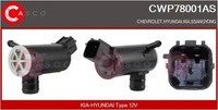 Waschwasserpumpe Scheibenreinigung Casco CWP78001AS 12V FüR Hyundai Ix35 LM EL 1