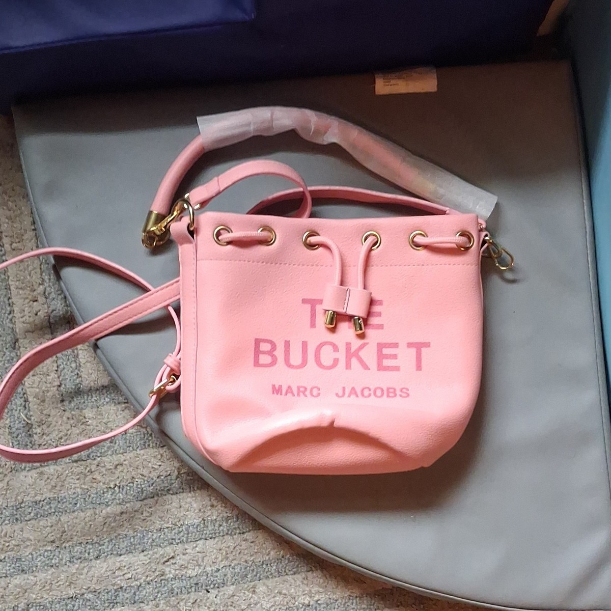 Marc Jacobs Hot Pink Nylon Drawstring Backpack Gold Hardware Marc Jacobs Nylon Quilted Backpack w/ Tags - Pink Backpacks  main image 3