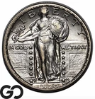 1920-S Standing Liberty Quarter, Scarce Choice AU++ Better Date