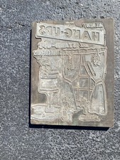 Vintage Letterpress Blok drukarski - "Hang Ups"