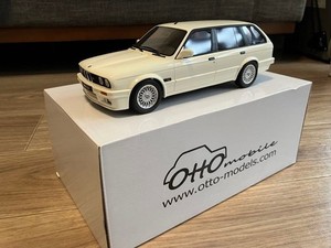 Miniature Otto 1/18 BMW E30 325i Cabriolet Phase 2 (1988) - Bleu - Résine OT114