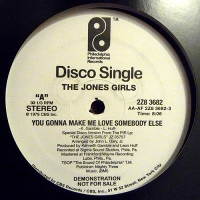 THE JONES GIRLS You Gonna Make Me Love Somebody Else/Nights Over Egypt 12'' NEW 