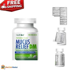 Dextromethorphan HBr 20mg  Guaifenesin 400mg - 50 Uncoated Cough Relief Tablets