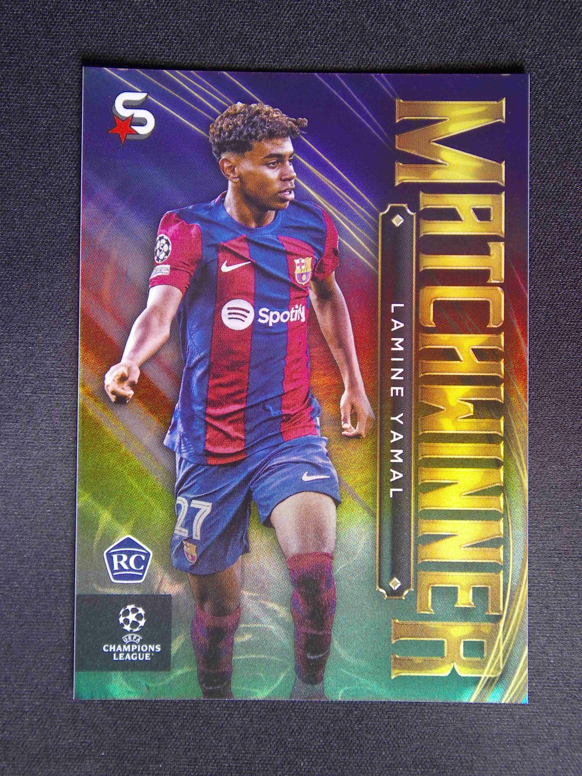 2023-24 Topps SuperStars UEFA Lamine Yamal RC Rookie Matchwinner
