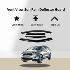 Safe Smoke Window Visor Deflector Guard Fits 2007-14 Ford Edge 2007-15 Mkx Safe Smoke Window Visor Deflector Guard Fits 2007-14 Ford Edge 2007-15 Mkx