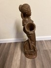 Vintage 25” E. Jeanty Haitian Wood Carving - Mid-Century Folk Art Hand Carved — photo 5