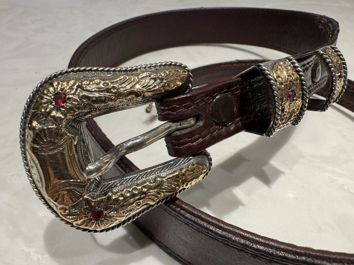 Hollands Buckle In Collectible Western Americana Belt 