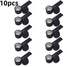 ( Pack of 10 ) 3.5" Silicone Tobacco Smoking Pipe with Lid Black Hand Pipes Bowl